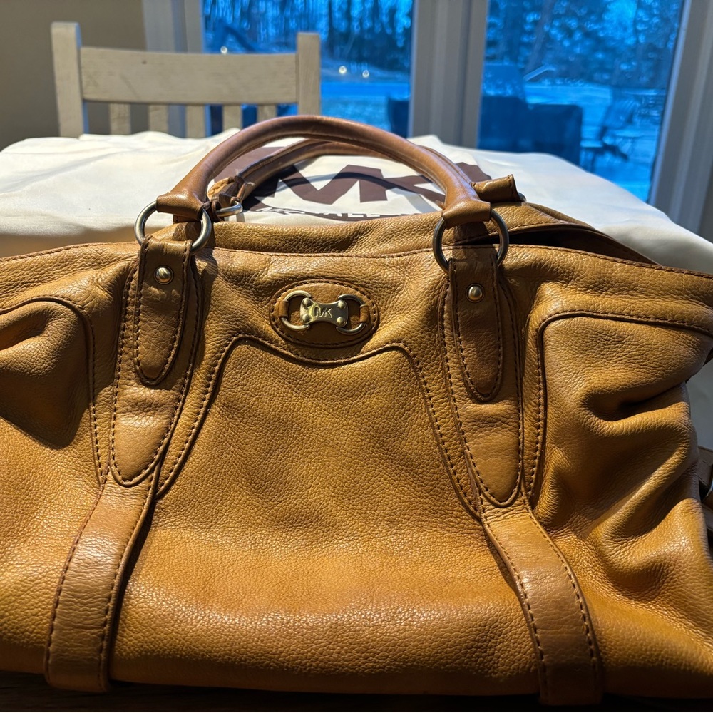 MICHAEL Michael Kors Caramel Leather Satchel